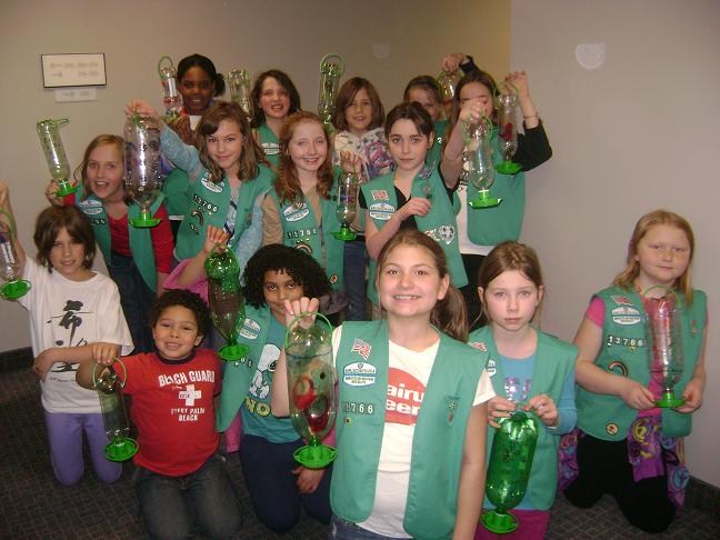 Scout Troop with Feeders